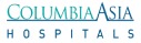 Columbia Asia logo in blue and teal with stylized underline representing healthcare network