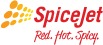 SpiceJet logo with red spice motif representing the Indian low-cost airline